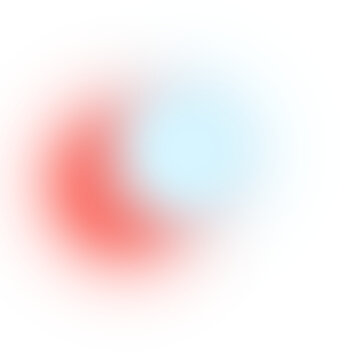 Sunset orange ice blue gradient dots