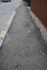 Degraded public road accession way