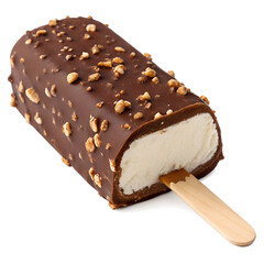 chocolate ice cream on transparent background