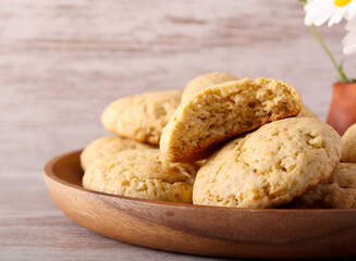 Peanut butter and apple cookies