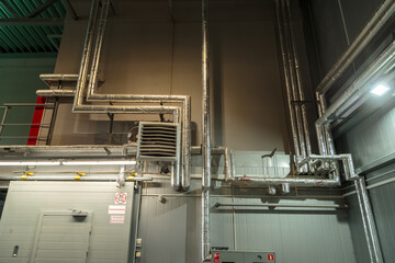 Air heating system for industrial premises, new technologies