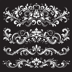 Elegant Baroque Floral Ornament | Vintage Flourish Vector Design