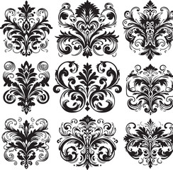 Elegant Baroque Floral Ornament | Vintage Flourish Vector Design