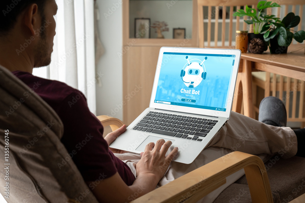Poster chatbot software application for modish online business that automatically reply to customer questio
