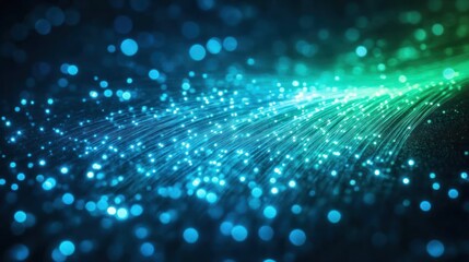 Obraz premium Abstract glowing fiber optic background.