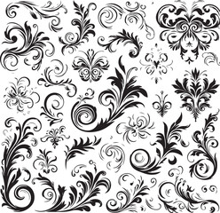 Elegant Baroque Floral Ornament | Vintage Flourish Vector Design