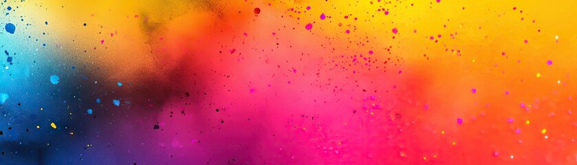 Colorful powder explosion, vibrant hues, abstract background, design