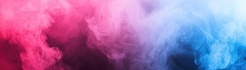 Pink and blue smoke swirls, abstract background (2)