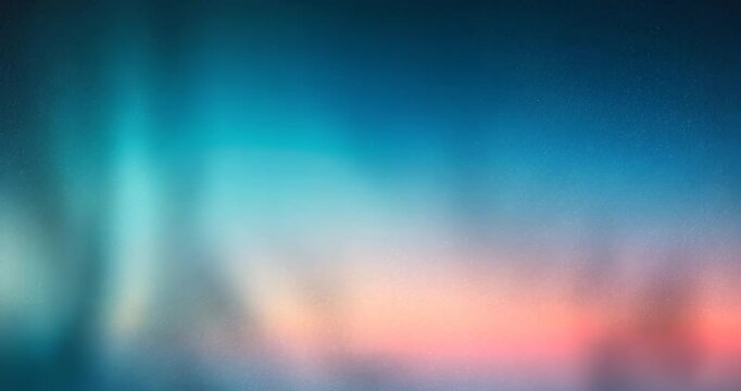 Abstract gradient blurred pattern in vibrant colors with a realistic grain noise effect background, suitable for art product design and social media, trendy and vintage aesthetic.