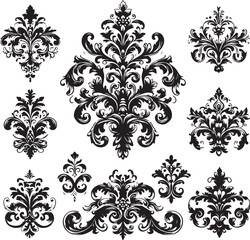 Elegant Baroque Floral Ornament | Vintage Flourish Vector Design