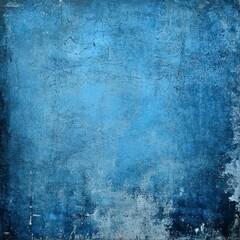 Obraz premium Grunge blue wall background or texture