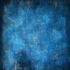Naklejka premium Grunge blue wall background or texture