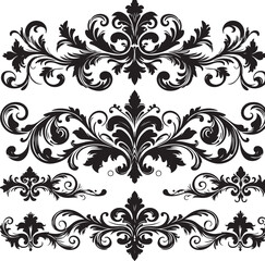 Elegant Baroque Floral Ornament | Vintage Flourish Vector Design