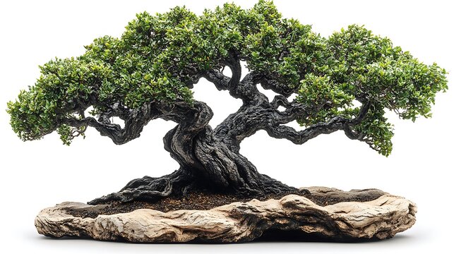 Perfect bonsai tree with lush leaves high resolution hd picture