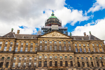 Obraz premium Royal Palace in Amsterdam, Netherlands