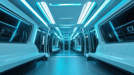 Obraz premium Futuristic Sterile Corridor
