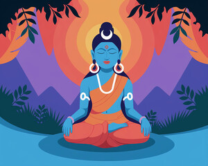yoga in meditation