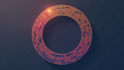 circular shape abstract lines forms illustrative design element art architecture