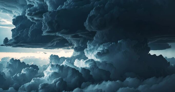 Background of ominous clouds prior to a thunderstorm