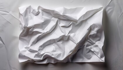 Obraz premium white crumpled paper