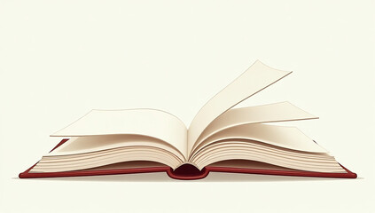 simple drawing open book shows contents