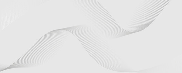 Abstract vector background with black wavy lines.