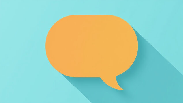 flat design speech bubble icon visually appealing