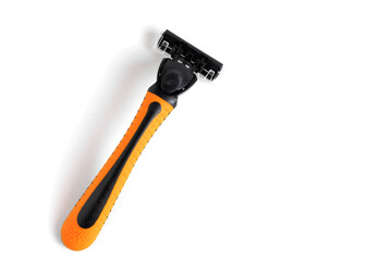 Shaving razor isolated on white background.
