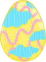 Easter egg element PNG