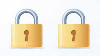 Naklejka premium lock icons come open closed styles various uses design branding applications