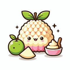 fruit, tropical, healthy, food, fresh, organic, nature, sweet, background, green, vegetarian, ripe, delicious, diet, vitamin, freshness, exotic, juicy, custard apple, nutrition, custard, tasty, agricu