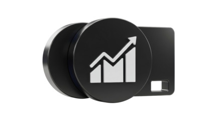 Isolated memory card with arrow up