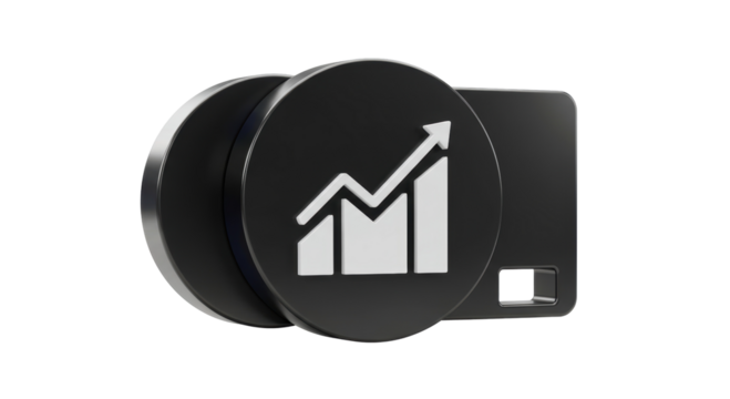 Isolated memory card with arrow up