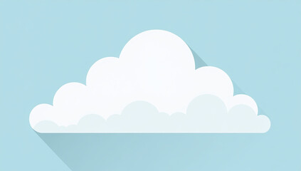 white clouds depicted simple icons clean minimalist illustration