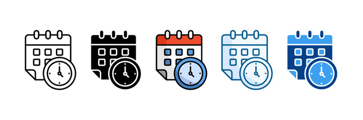 Eta Icon Set Multiple Style Collection