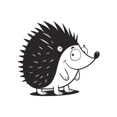 Spiked in Darkness Black Porcupine