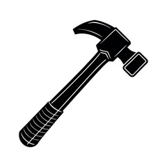 Editable Black Hammer Vector for Design Projects

