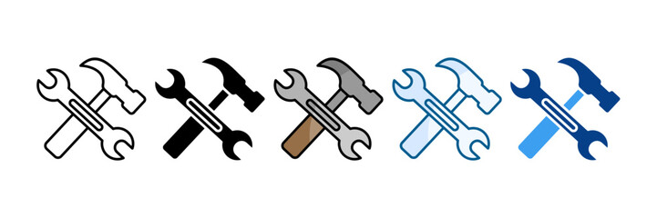 Maintenance Icon Set Multiple Style Collection