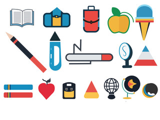 Business Black Line Icon and Business Outline Icon Set