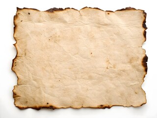 old paper with burnt edges 