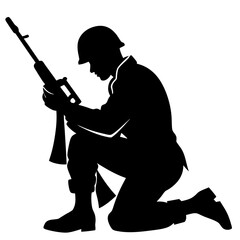 silhouette of a man with a gun