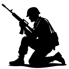 silhouette of soldier