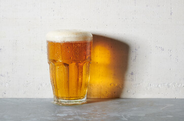 Glass of Beer with Nice Foam Head