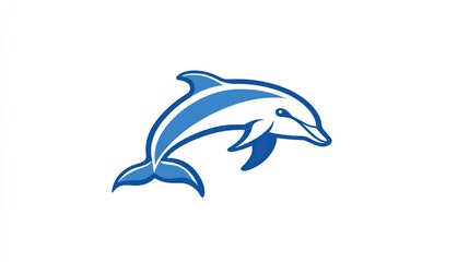 Obraz premium A vibrant dolphin leaping gracefully perfect for marine life aquatic themes and nature desig