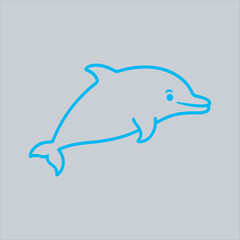 Simple Dolphin Line Art Illustration,Minimalist Dolphin Outline Drawing,Vector Dolphin Icon Black and White,Hand Drawn Dolphin Sketch Design,Elegant Dolphin Silhouette Illustration