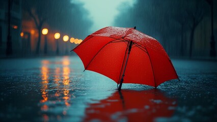  Umbrella in rain