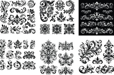 Luxury Ornamental Vintage Vector Bundle | Baroque, Royal Frames & Floral Designs