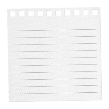 Layered sticky note paper textured memo with paper clip and washi tape