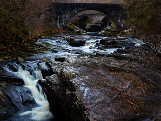River through the bridges