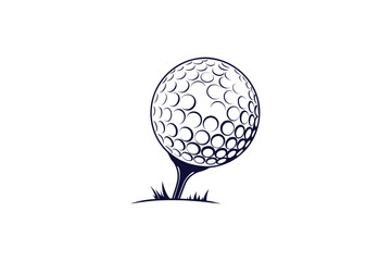 golf ball clip art vector illustration